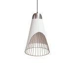 Darth Vader Crest Metal Pendant Light White Black - White & Black Large
