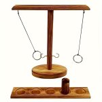 Creative Wooden Hook And Ring Game The Ultimate Indoor/outdoor Combat Game For Adults - Party Supplies Booze Fun For Bars Families Parties Holiday Gifts