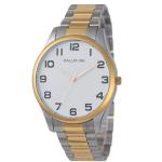 Two-tone Metal Strap White Dial Men's Dress Watch HD1476W