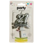 Happy Birthday 21 Silver Candle