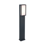 Qubo Aluminium Outdoor LED Bollard Light Grey