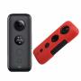 Masiken Silicone Protective Case For INSTA360 One X 360 Action Camera - Water-proof Travel Carrying Case Red
