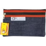 4KIDS - School Pencil Bag Denim - 22CM Red