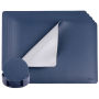 Heartdeco Pu Leather Dual Tone 6 Placemats & 6 Coasters Set - Dark Blue