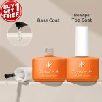 7ML LED Uv Gel Nail Polish Kit - Includes Gel Top Coat And Base Coat For Manicure And Long-lasting Shine