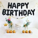 Happy Birthday Balloon Banner 16 Inch Mylar Foil Letter Birthday Logo Banner Balloon Decoration Reusable Material For Girls Boys