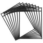 Tamaki 8 Pack Dry Erase Pockets Sleeves With Rings 10 X 14 Inch Ticket Holders Clear Plastic Sheet Protectors For Teacher Classr
