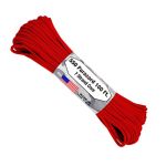 550 Paracord 100FT 7 Strand Core - Red