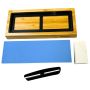 Lifespace Premium Whetstone Dual Sided 1000/3000 Grit Sharpening Stone Non-slip Bamboo Base & Angle Guide