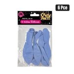 Balloon Helium 6PC Pastel Blue F 01