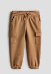 Brushed-inside Cargo Joggers - Dark Beige