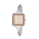 Ladies Two Tone Bangle Champagne Dial Watch