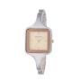 Ladies Two Tone Bangle Champagne Dial Watch
