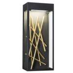 STELLAR Glass And Metal Outdoor Wall Light