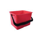 12LTR Rectangular Bucket & Handle Red