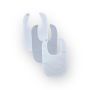 3-PACK Baby Basic Bibs - White & Grey Cotton Set