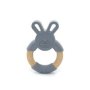 Silicone & Wood Bunny Teething Ring