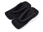Cutey May Japanese Shoes Geta For Men Square Wooden Clogs With Tabi Socks