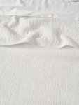 Linen House Marceau Quilt Set White