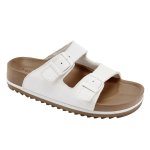 Stride Double Buckle Sandals - White - 9