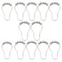 Home Replacement Shower Curtain Silver Tone Eyelets Set Of 12 SPECIAL-7CM