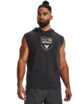 Men's Project Rock Heavyweight Terry Sleeveless Hoodie - Jet Gray XXL