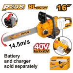 Ingco 16" Chain Saw 40V Ps Lithium-ion