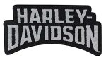 Harley-davidson 4 Inch Reflective Embroidered Stacked H-d Emblem Sew-on Patch