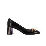 Buckle Court Heel -black