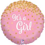 ITS A Girl Pink Foil Balloon