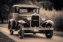 Canvas Wall Art - Classic Vintage Car - B1471 - 120 X 80 Cm