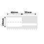 NB573 - NIIMBOT - K3 ONLY - 40X24+30MM - 1 110 WHITE CABLE LABELS
