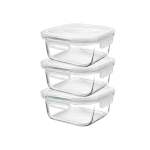 2 Piece 800ML Storage Container Set Clear