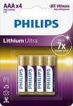 Philips Lithium Ultra Aaa 4