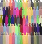 100PCS No-crease Fabric Hair Ties Ribbon Scrunchies & Ponytail Holders
