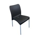 Bistro Cafe&apos Chair Armless - Black