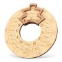 Wooden Melody Tool Circle Of Fifths Chord Wheel Wooden Chord Wheel Music Transpose Tool Music Chord Wheel For Guitar Bass Piano Violin Musicians