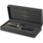 Sonnet Fountain Pen - Medium Nib Black Ink Matte Black With Gold Trim