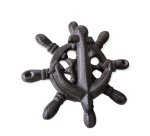 Cast Iron Wall Mount Anchor & Wheel Key Holder
