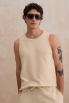 Textured Tank - XL Sand