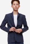 Textured-weave Jacket - Navy Blue