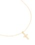 Goldair Gold Plated Cubic Zirconia Cross Pendant Necklace
