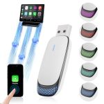 Feisca Wireless Carplay Adapter For Iphone Apple MINI Car Play Adapter Bluetooth Plug And Play Best Converts Wired To Wireless C