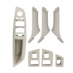Car High Configuration Version Inside Doors Handle Pull Trim Cover 5141 7225 873 For Bmw F10 F18 Left Driving Beige White