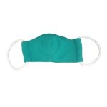 4AKID Adults Reusable Fabric 3-LAYER Non-medical Mask - Large Size - Grass Green