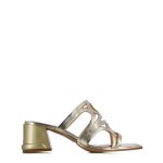 Cut-out Slip On Sandal -gold