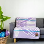 Seanamarena - Poone Lilac natural peacock - 155 X 165 Cm