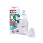 6687 Peristaltic Plus Glass Nursing Bottle Standard Neck 120ML S-cut Teat Pidgeon Design