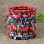 12PCS SET Simple Boho Braided Bracelets Set Colorful Versatile Hand Rope
