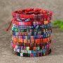 12PCS/SET Simple Boho Braided Bracelets Set Colorful Versatile Hand Rope